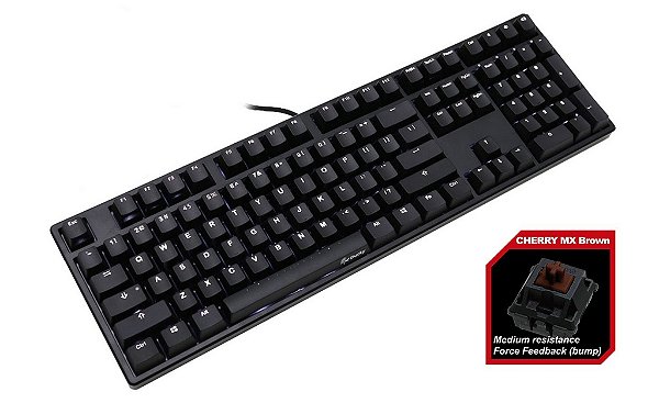 Teclado Mecânico Ducky Channel ONE Switch Marrom Iluminação Branca (DKON1508S-BUSPDAAW1)