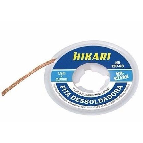 Fita Dessoldadora - Malha Hikari Hk120 - 1,5m 2,5mm