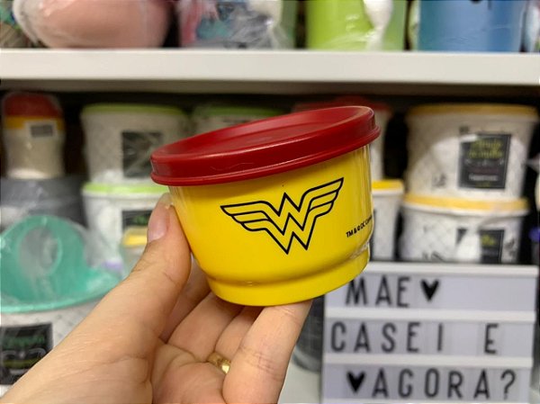 Potinho 140 ml Mulher Maravilha Amarelo