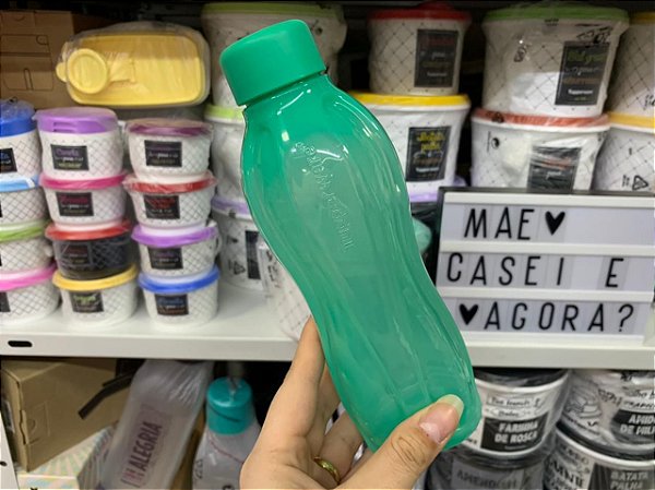 Eco Tupper 500ml Verde Água Rosca