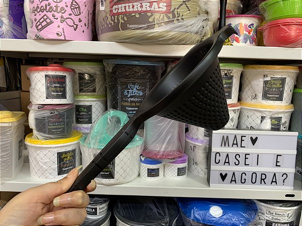 Funil Escorredor Preto