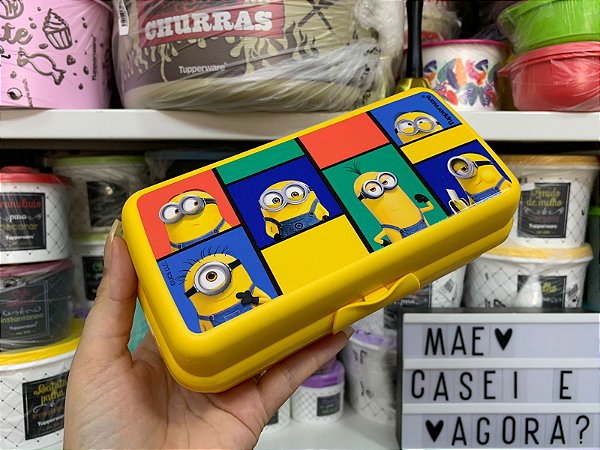 Porta Sanduíche Retangular Minions