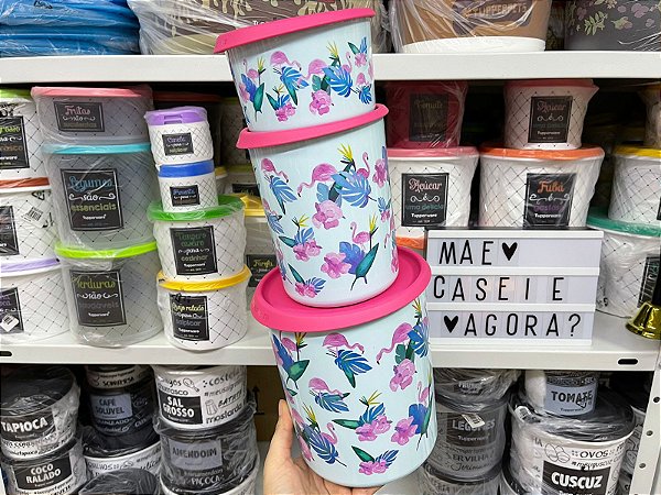 Kit 3 Peças Instantânea Mágica Flamingo Floral