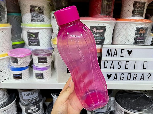 Eco Tupper 1 Litro Rosa Importada