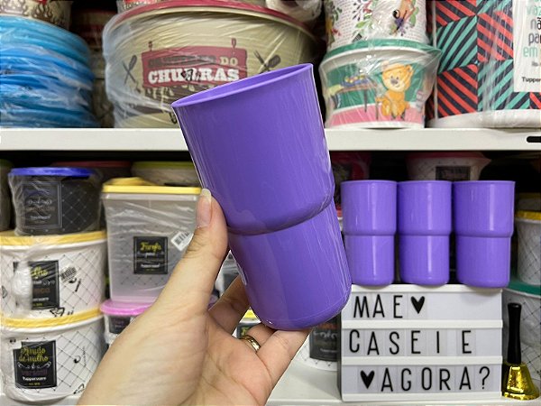 Kit 4 Unid. Copo Colors Lilas 350 ml