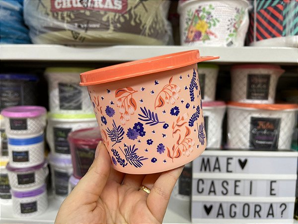 Tupper Redondinha 500 ml Jardim das Mães