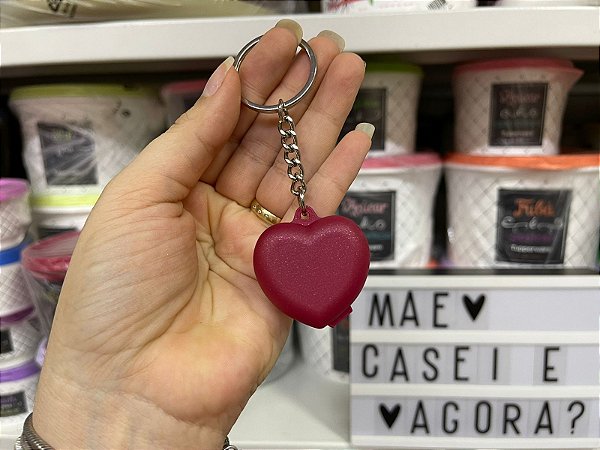 Chaveiro Coração Lipstick