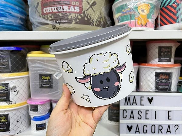 Tupper Caixa 1,7 Litros Ovelhinha - Linha Fazendinha