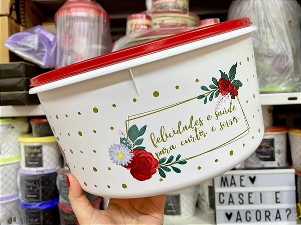 Porta Tudo 10 Litros Felicidade e Saúde