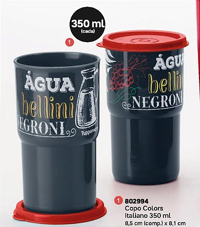 Copo Colors 350 ml Italiano