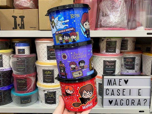 Kit 3 Unid. Redondinhas Harry Potter (Harry, Hermione e Ron)