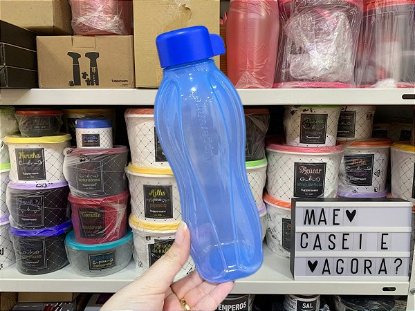 Eco Tupper 500ml Azul Rosca