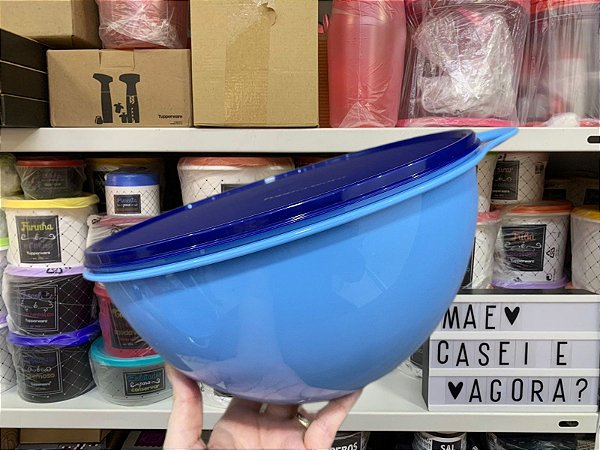 Super Criativa 4,5 Litros Azul Claro Tampa Azul Escuro
