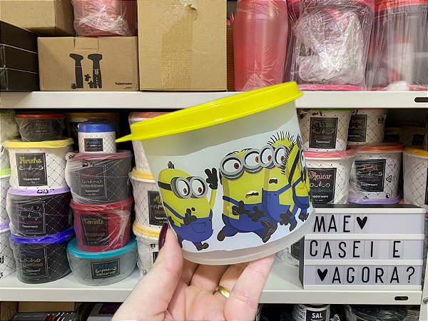 Tupper Redondinha 500 ml Minions