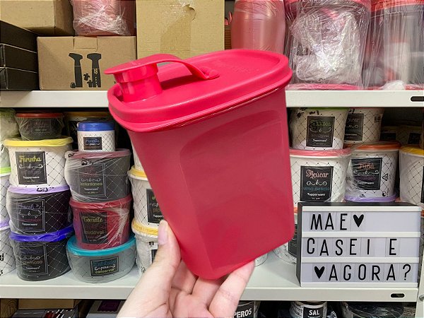 Tupper Slim Vermelho 1 Litro