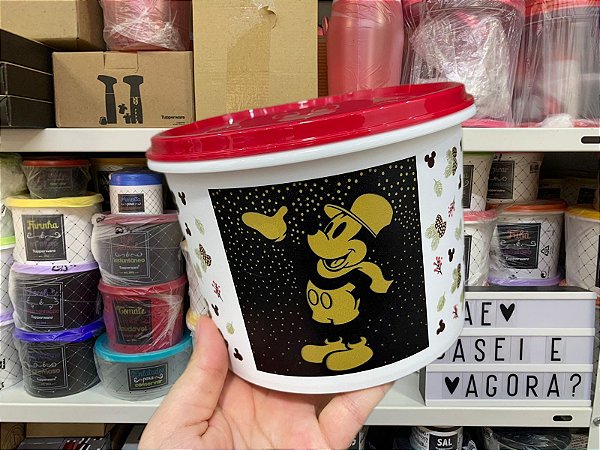 Tupper Caixa 1,7 Litros Natal Mickey e Amigos