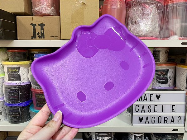 Prato Hello Kitty Roxo