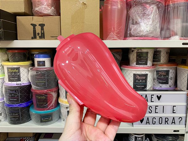 Tupper Pimentão Levemente Translúcido Vermelho