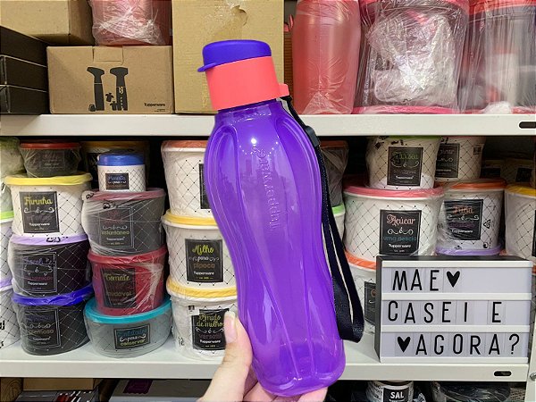 Eco Tupper Plus 500 ml Roxa e Vermelha Fluo
