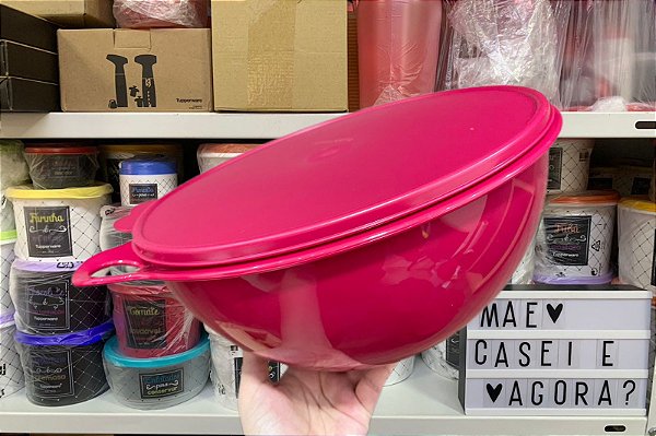 Tupperware Maxi Criativa 7,8 L Vinho Tampa Branca - Mãe, Casei e  Agora?-Tupperware!