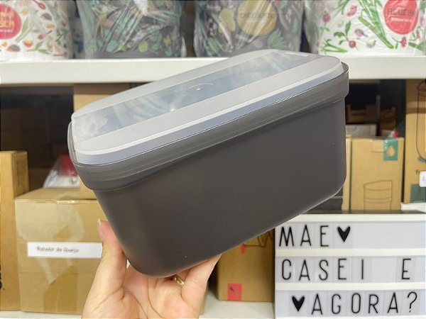 Organizador Retangular Médio 2,2 Litros Jet Black