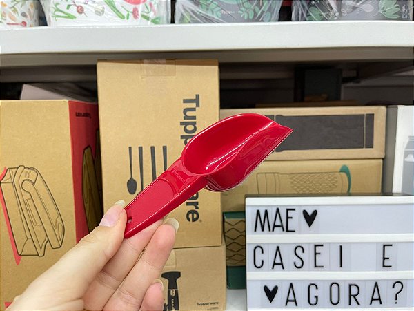 Colherzinha Medidora Vermelha