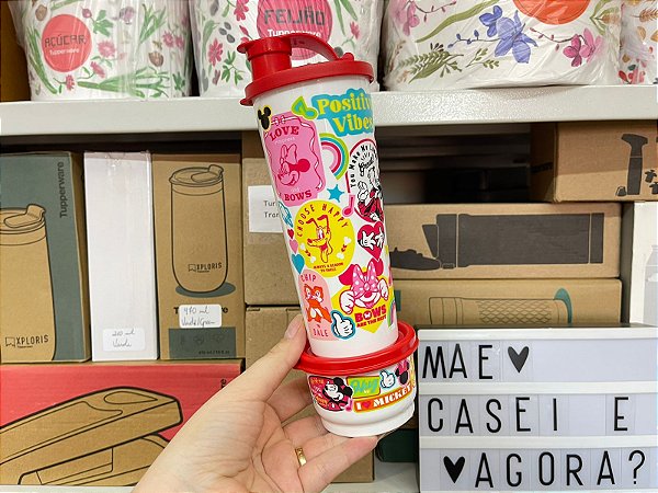 Kit Mickey 100 - Copo e Potinho