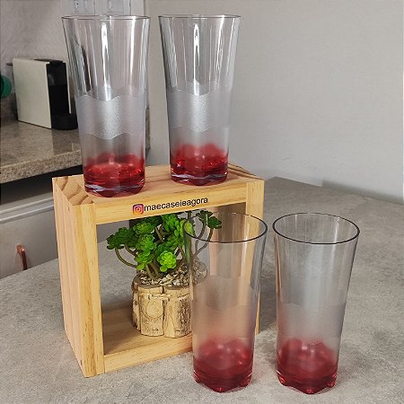 Kit 4 unidades Copo Super Luxo 475ml Chili