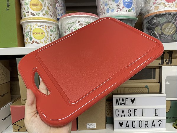 Tábua de corte rígida vermelha