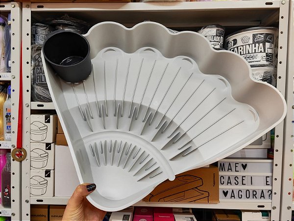 Escorredor de Louças Cinza