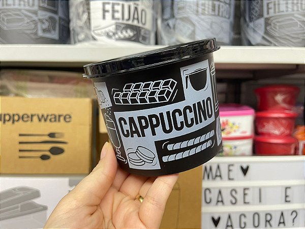 Tupper Caixa Redondinha Cappuccino Pop Box 500 ml