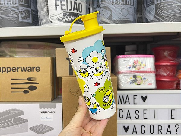 Copo com Bico 470 ml Minions Primavera
