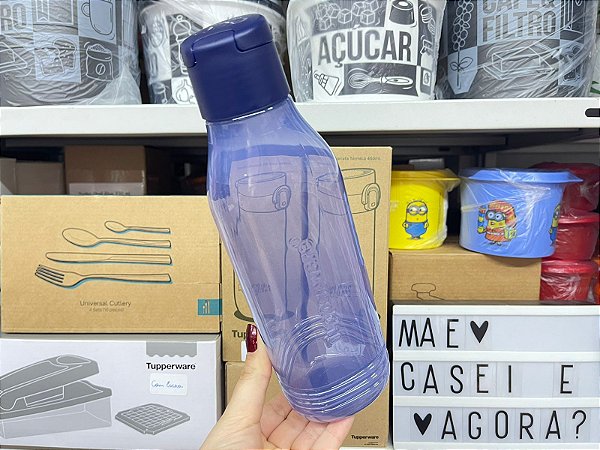 Eco Tupper Plus Triangular 750 ml Azul Petróleo
