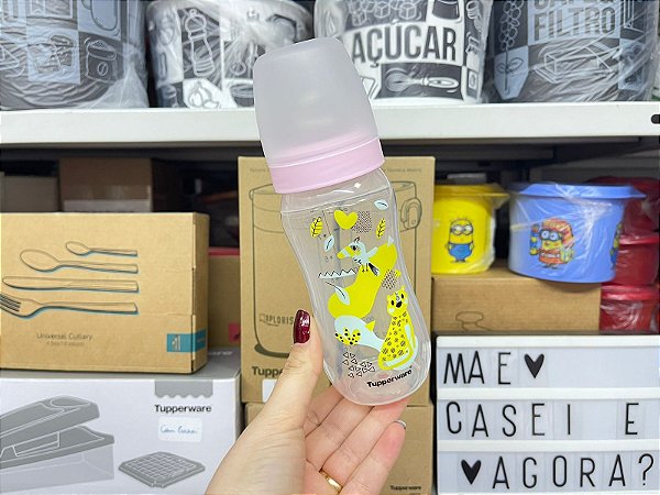 Mamadeira 270 ml Mini Floresta Rosa