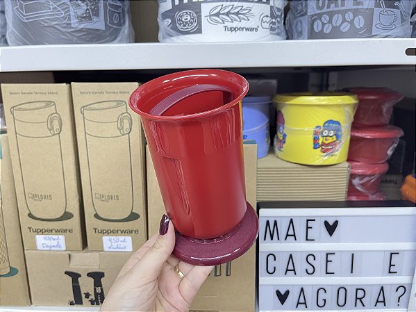 Serve e Conserve Redondo 500ml Vermelho