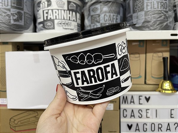 Tupper Caixa Farofa Pop Box 500 g / 1,1 L