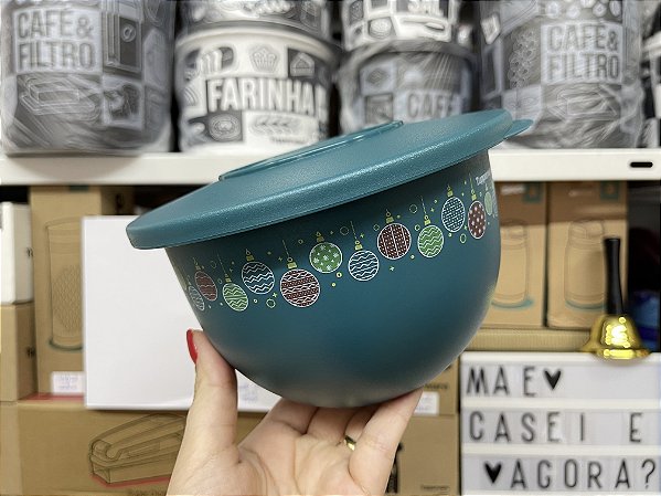 Tigela Murano 1,3 Litros Bolas de Natal
