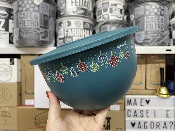 Tigela Murano 2,5 Litros Bolas de Natal
