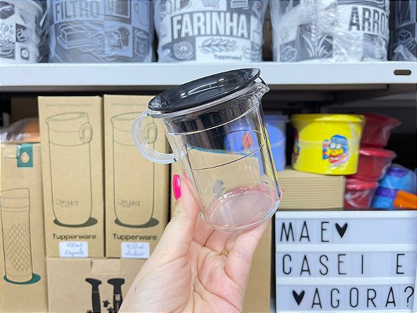 Jarrinha Premier 200 ml Transparente e Preto