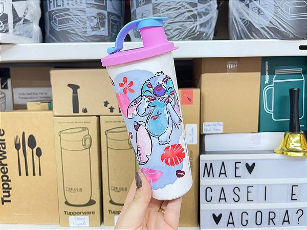 Copo com Bico 470 ml Stitch Love