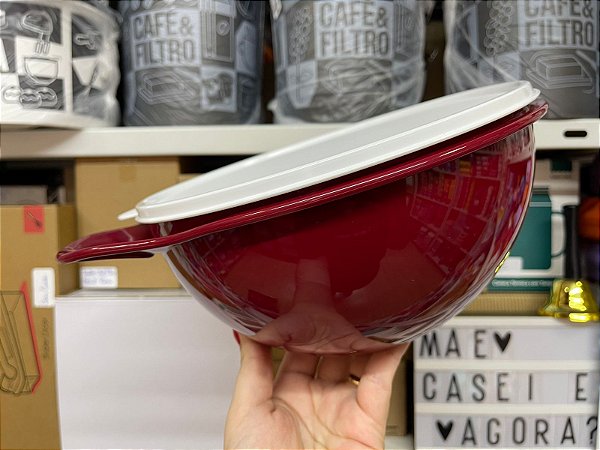 Criativa 3 L Marsala com Tampa Branca