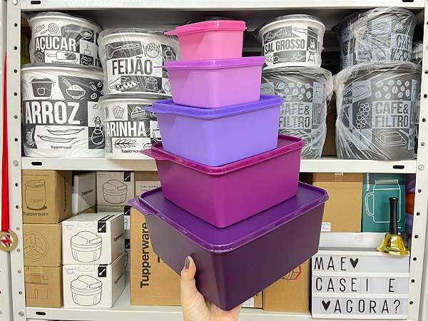 Kit 5 Peças Basic Line Tons Roxo e Rosa