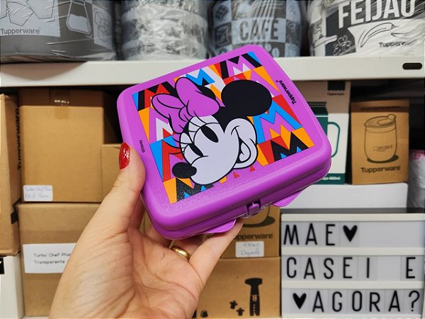 Porta Sanduíche Quadrado M de Minnie