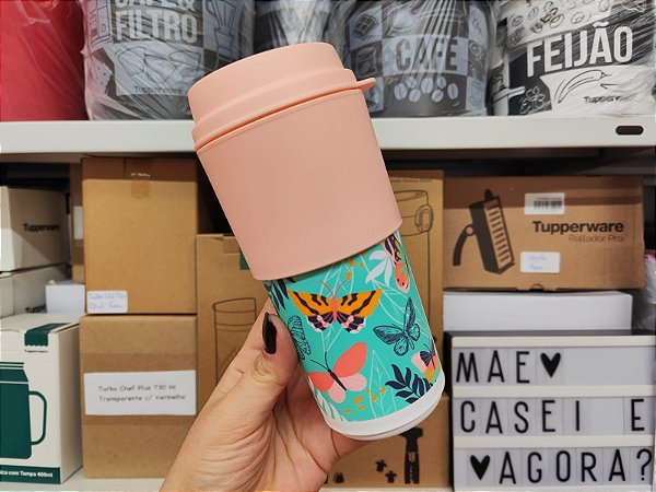Copo para Viagem 490ml Borboleta