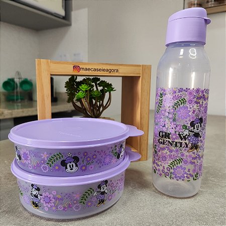 Kit 3 Peças Minnie Roxo - Maxi Refri e Eco