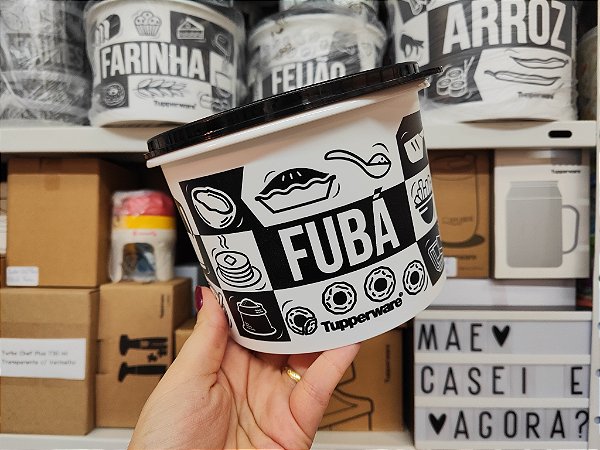 Tupper Caixa Fubá Pop Box 1,2 kg / 1,7 L