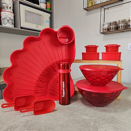 Kit 10 Peças Vermelho
