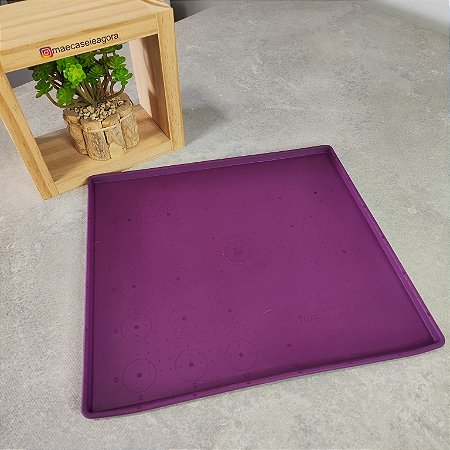 Forma de Silicone Retangular Roxa - Importada