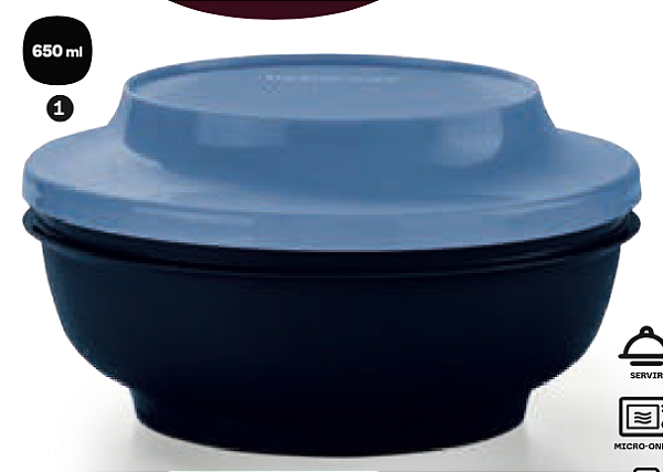 Tigela Redonda Actualité 650ml Azul Escuro e Claro