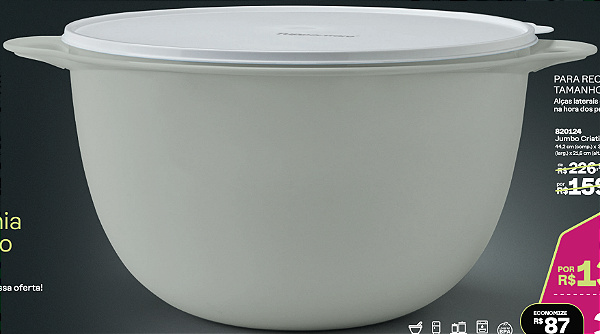 Jumbo Criativa 14 Litros Cinza